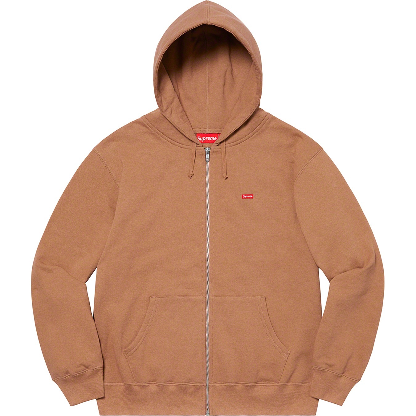 Small Box Zip Up Hooded Sweatshirt view 6